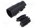 Connector: M17; female; contact insert; PIN: 8; crimped