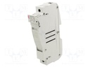 Fuse base; 10x85mm,14x85mm; 63A; Poles: 1; 1.5kVDC