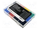 Heat shrink sleeve; glueless; 2: 1; 45mm; mix colours; polyetylene