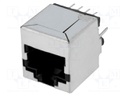 Socket; RJ45; PIN: 8; shielded,with isolation transformer; THT