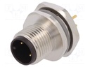 Socket; M12; PIN: 3; male; A code-DeviceNet / CANopen; THT; IP67