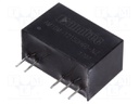 Converter: DC/DC; 1W; Uin: 10.8÷13.2V; Uout: 15VDC; Uout2: -15VDC