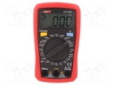 Digital multimeter; LCD (2000),with a backlit; Diode test: yes