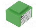 Transformer: encapsulated; 2.3VA; 230VAC; 15V; 153mA; Mounting: PCB