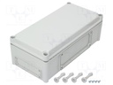 Enclosure: wall mounting; X: 190mm; Y: 380mm; Z: 130mm; EK; grey; IK08