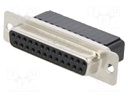 D-Sub; PIN: 25; plug; CD; female; w/o contacts