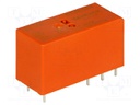 Relay: electromagnetic; SPDT; Ucoil: 24VDC; 16A/250VAC; 16A/24VDC