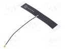 Antenna; GSM,LTE; 1.5dBi,3.2dBi,4dBi; linear; U.FL; Len: 100mm