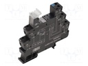 Socket; 10A; DIN; Leads: screw terminals; -40÷60°C; Contacts: DPDT