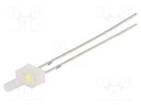 LED; 2mm; white cold; 90°; 3÷5V; 20mA; Variant: blinking; Front: flat