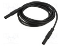 Test lead; 32A; banana plug 4mm,both sides; insulated; Len: 2m