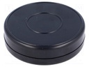 Enclosure: for alarms; ABS; black; Ø: 70mm; H: 18mm