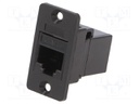 Coupler; SLIMS; Cat: 6; Layout: 8p8c; RJ45 socket,both sides; 29mm