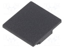 Cap for LED profiles; black; ABS; Application: LINEA20