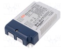 Power supply: switched-mode; LED; 44.8W; 19÷32VDC; 1400mA; IP20