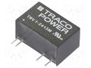 Converter: DC/DC; 1W; Uin: 19.2÷28.8V; 15VDC; Iout: 67mA; SIP9; 4.8g