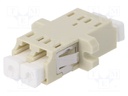 Connector: fiber optic; socket,coupler; duplex,multi mode (MM)