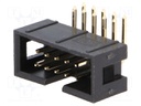 Socket; IDC; male; PIN: 10; angled 90°; THT; gold-plated; 2.54mm