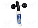 Anemometer; LCD 1"; Velocity measuring range: 0.9÷35m/s; IP65