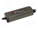 Power supply: switched-mode; for LED strips; 120W; 12VDC; 10A