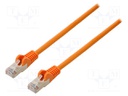 Patch cord; SF/UTP; 5e; stranded; CCA; PVC; orange; 0.5m; 26AWG
