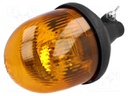 Signaller: lighting; rotating light; orange; Series: LBB; 12/24VDC