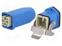 Connector: rectangular; male + female; plug + socket; Han Kit Ex