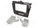 Radio mounting frame; Suzuki; 2 DIN; black,black gloss