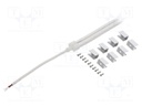 NEON LED tape; white cold; 24V; LED/m: 120; 6mm; IP65; 8W/m