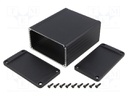 Enclosure: shielding; X: 104mm; Y: 120mm; Z: 55mm; aluminium; black