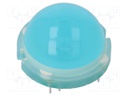 LED; 20mm; blue; 70÷250mcd; 120°; No.of term: 2; 20mA; Front: convex