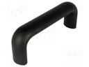 Handle; Mat: technopolymer (PP); black; H: 49mm; L: 134mm; W: 25mm