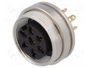 Connector: M16; female; IP40; socket; soldering; 250V; PIN: 7; 5A