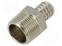 Metal connector; threaded; G 3/4"; Mat: nickel plated brass