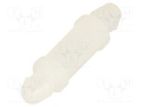 PCB distance; polyamide 66; L: 12mm; latch/latch; Colour: natural