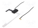 Antenna; DAB; Colour: black; Kind: RG174; 8dBi; -40÷85°C; 50Ω