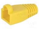 RJ45 plug boot; 6mm; Colour: yellow
