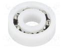 Bearing: ball; Øint: 10mm; Øout: 26mm; W: 8mm; Cage: polyamide