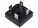 Bridge rectifier: single-phase; Urmax: 800V; If: 25A; Ifsm: 400A