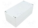 Enclosure: multipurpose; X: 80mm; Y: 160mm; Z: 65mm; EURONORD; grey