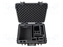Hard carrying case; Colour: black; Mat: plastic; 1pcs.