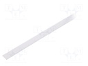 Cover for LED profiles; white; 2m; V: A; slide