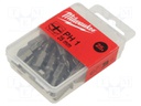 Screwdriver bit; Phillips; PH1; Overall len: 25mm; 25pcs.