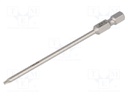 Screwdriver bit; Torx®; TX08; Overall len: 89mm
