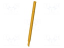 Test probe socket; Contact plating: gold-plated; soldered