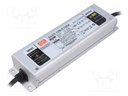 Power supply: switched-mode; LED; 149.8W; 107÷214VDC; 350÷700mA