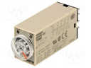 Timer; 0,1min÷10h; 4PDT; 250VAC/3A; 24VDC; socket; -10÷50°C; PIN: 14