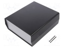 Enclosure: with panel; PCB is fastened in guides; EURO 93; ABS
