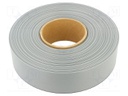 Wire: ribbon; 1mm; stranded; Cu; unshielded; PVC; grey; 30m; 50x28AWG