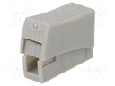 Installation quick splice; spring clamp; 0.5÷2.5mm2; 450V; 24A